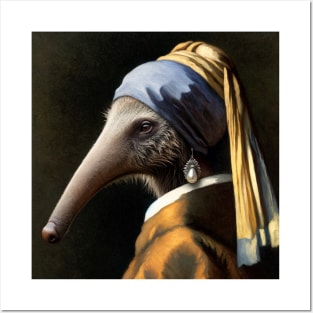 Wildlife Conservation - Pearl Earring Giant anteater Meme Posters and Art